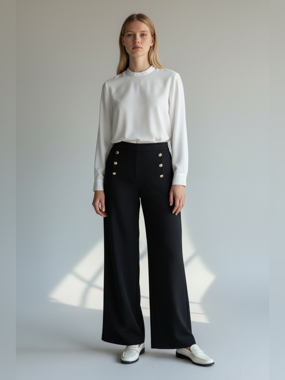 DKNY Grommet High Waisted Pants